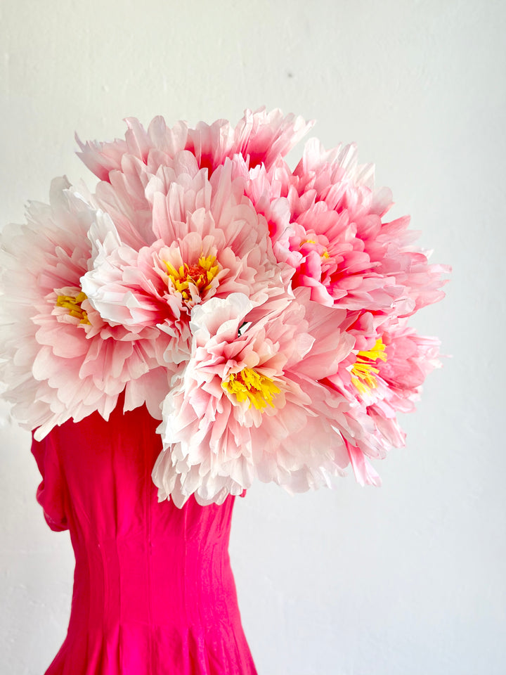 Dahlia Paper Flower - Pink