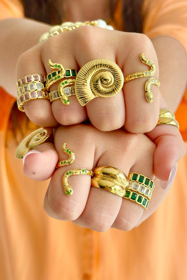 Gold Bubble Ring