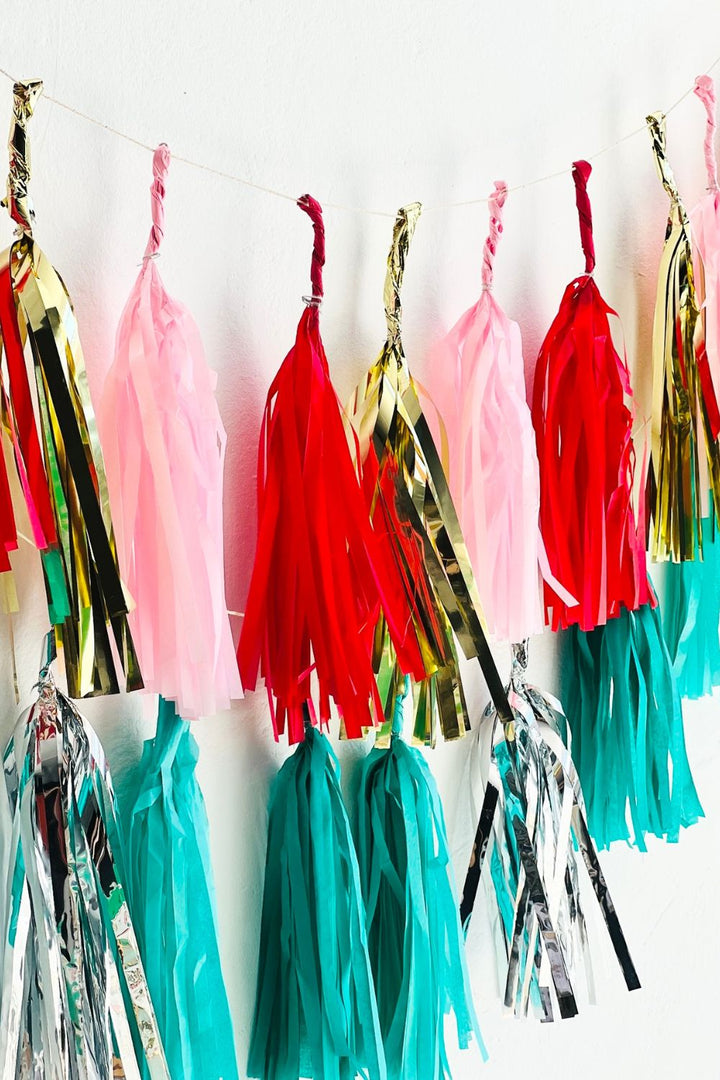 TASSEL GARLAND - RED/PINK