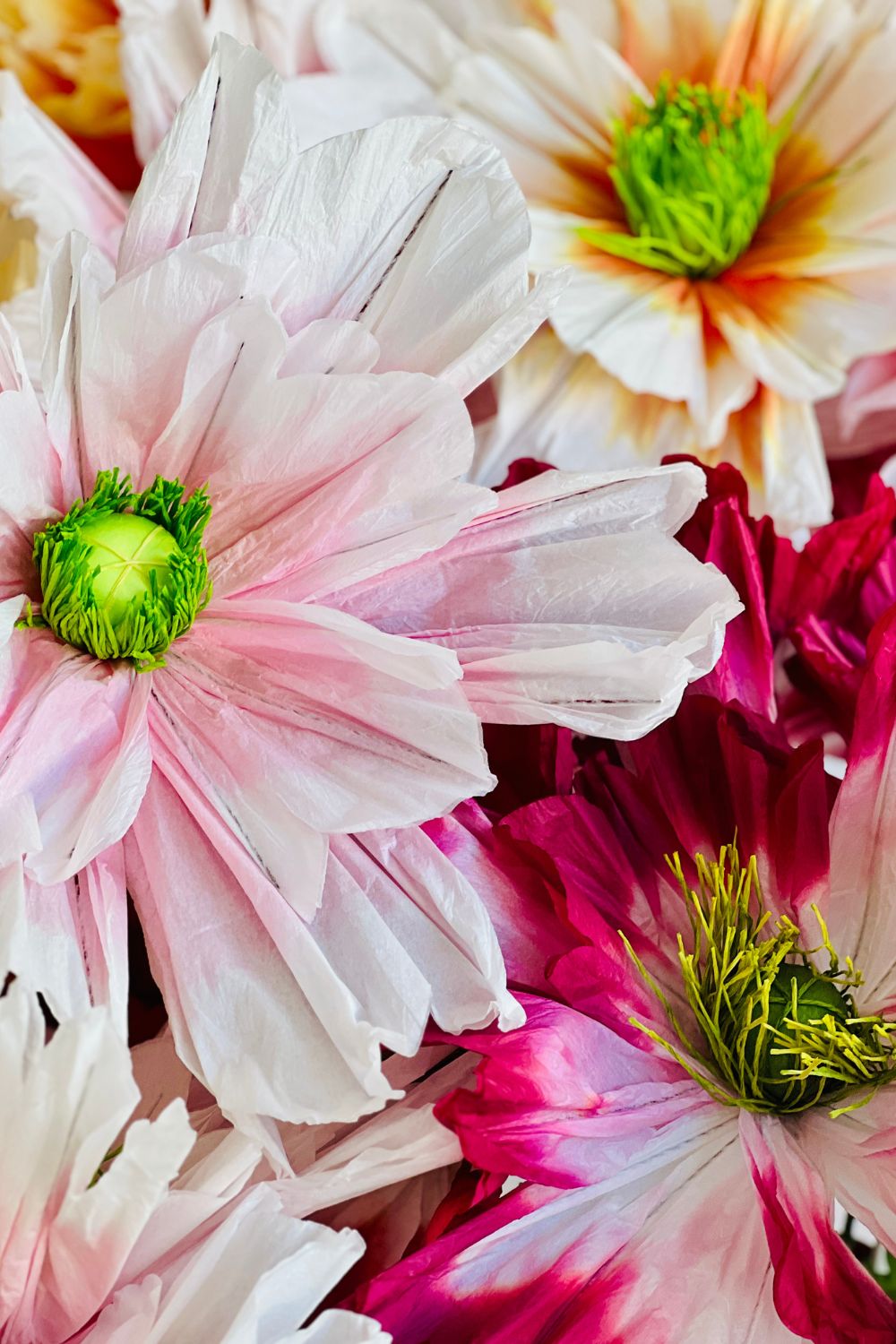 Poppy Paper Flower Pink