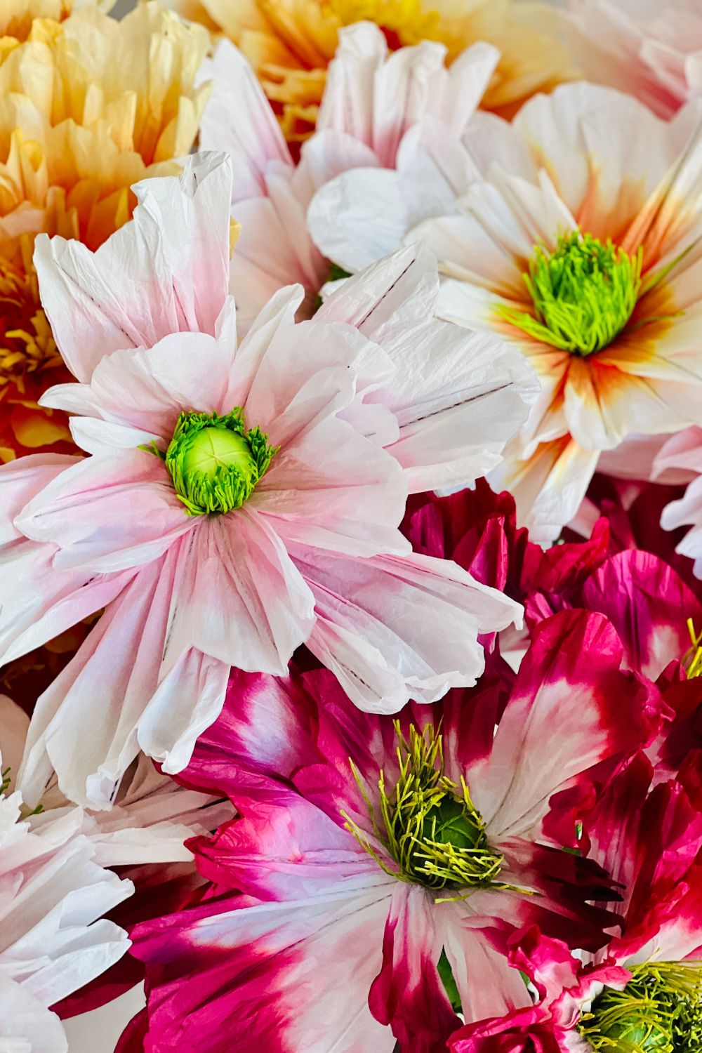 Poppy Paper Flower Pink