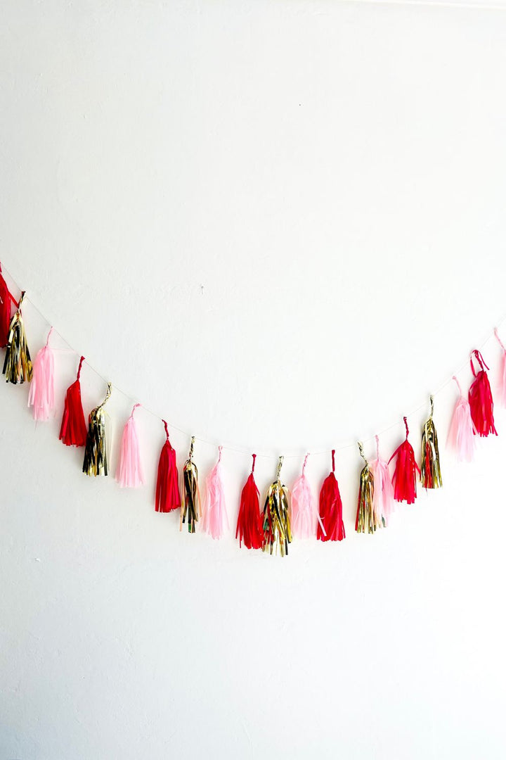 TASSEL GARLAND - RED/PINK