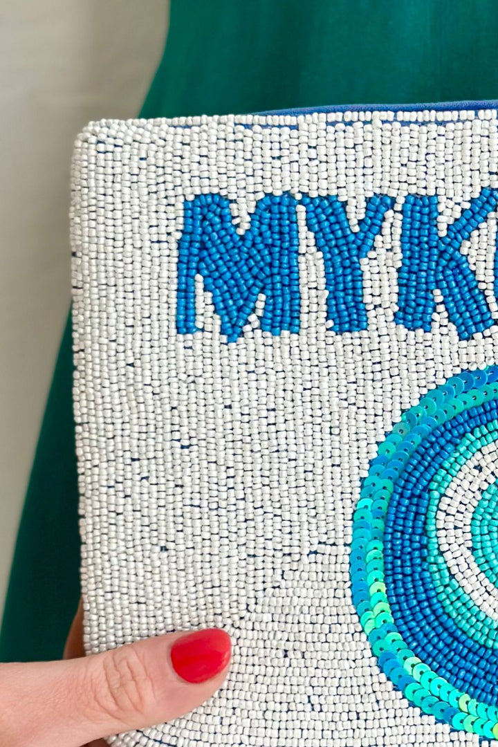 Mykonos Beaded Clutch