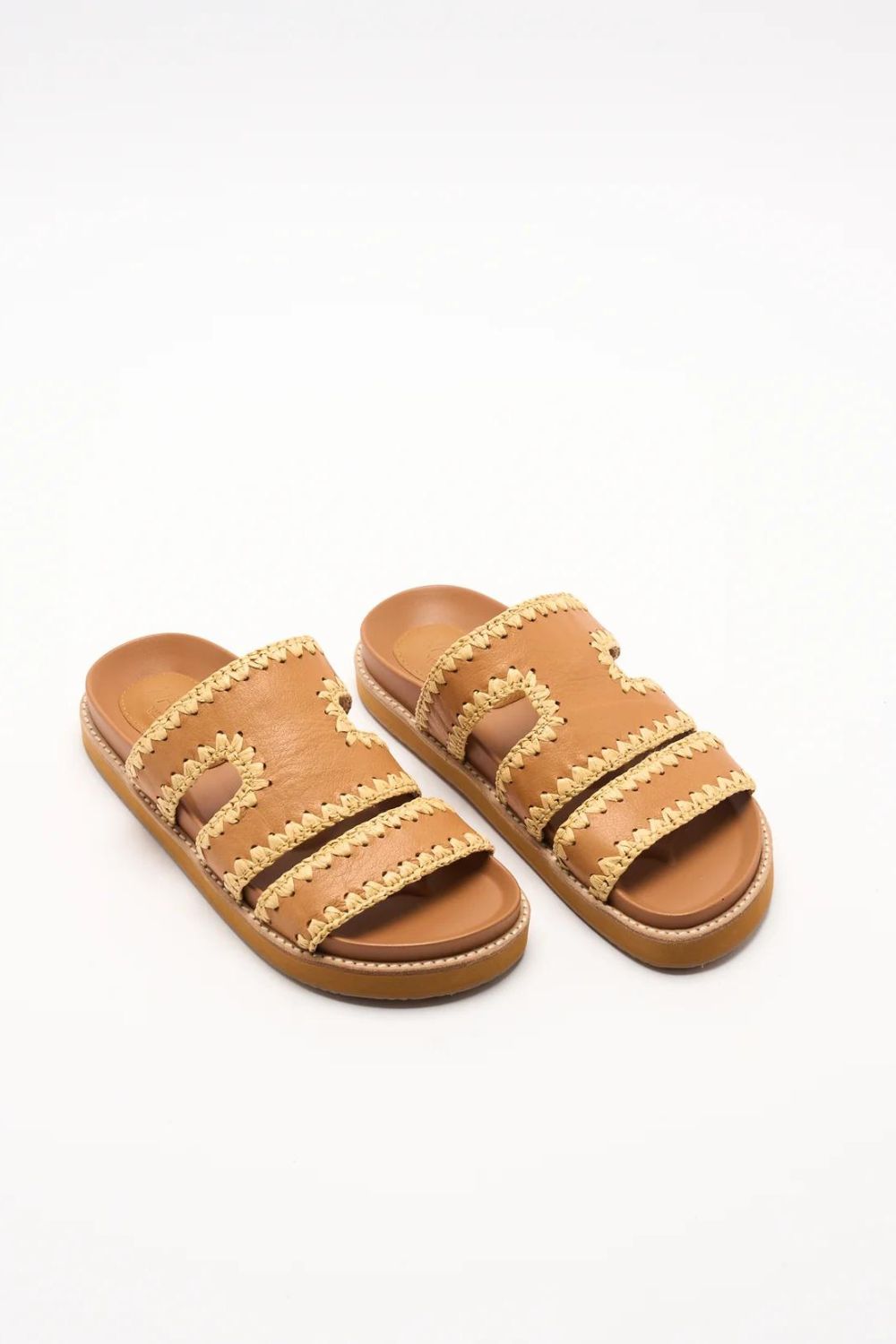 Perry Leather Slide - Tan