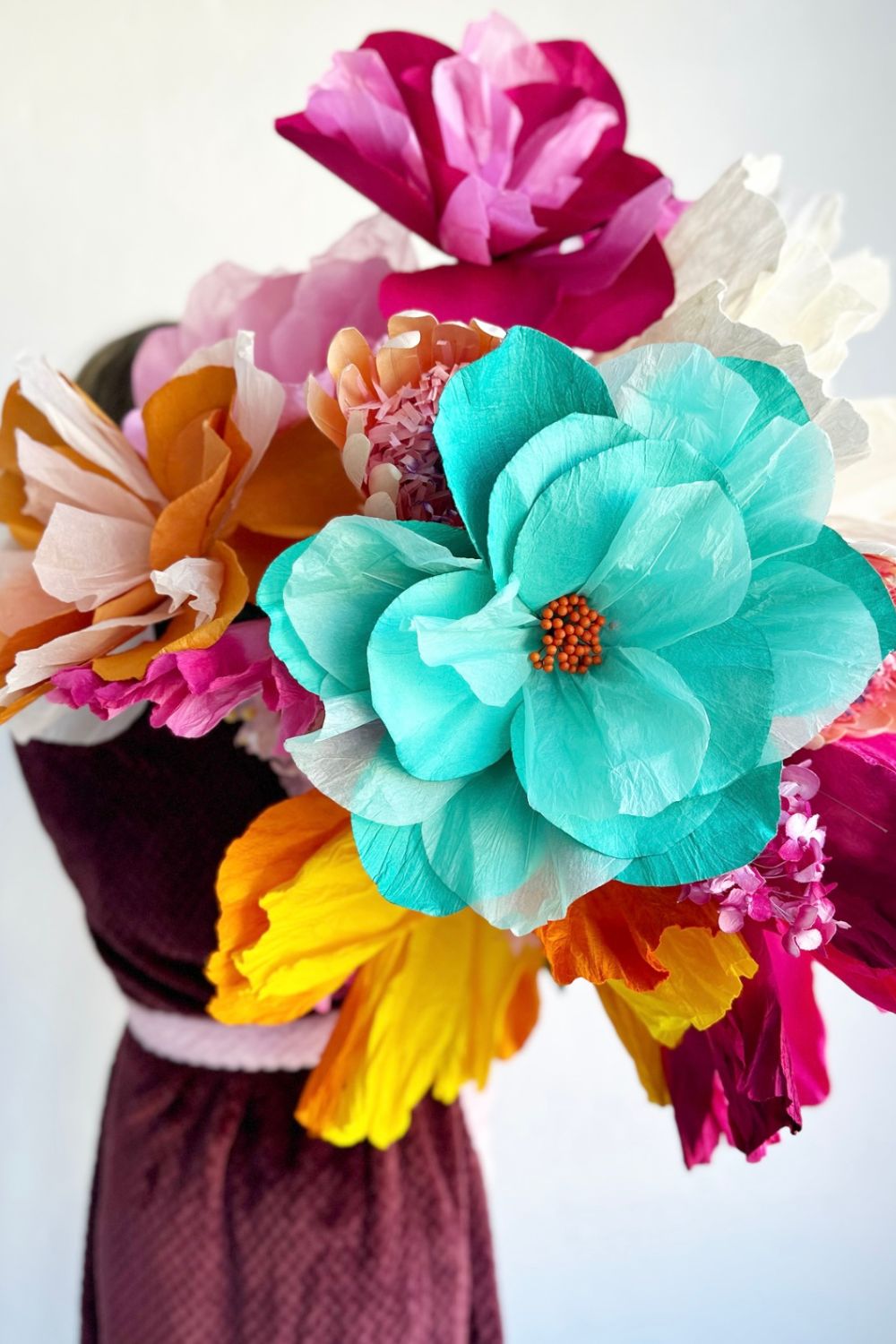 Sakura paper flower - Turquoise