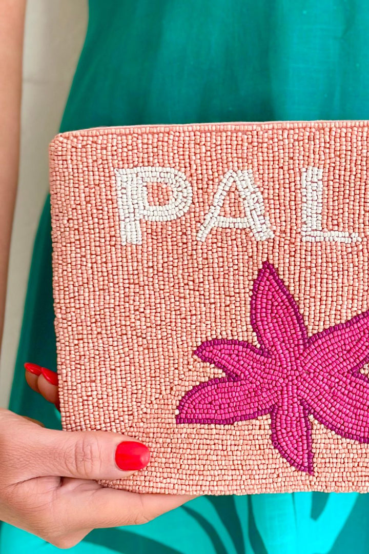 Palm Beach Beaded Clutch