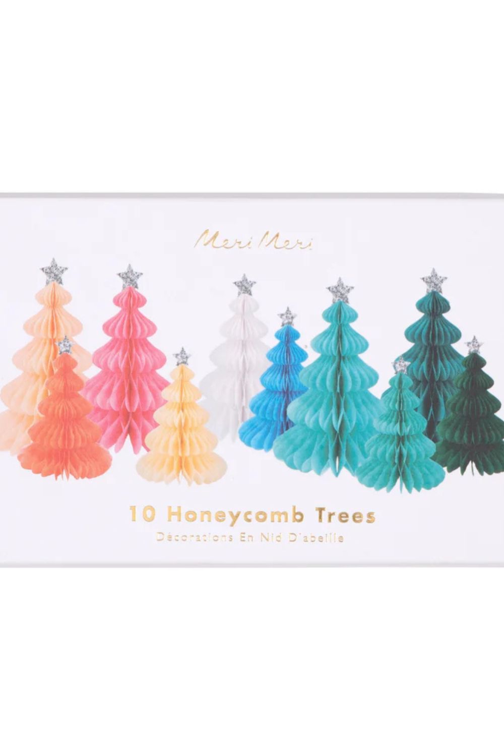 Rainbow Forest Honeycomb Decorations (x 10)