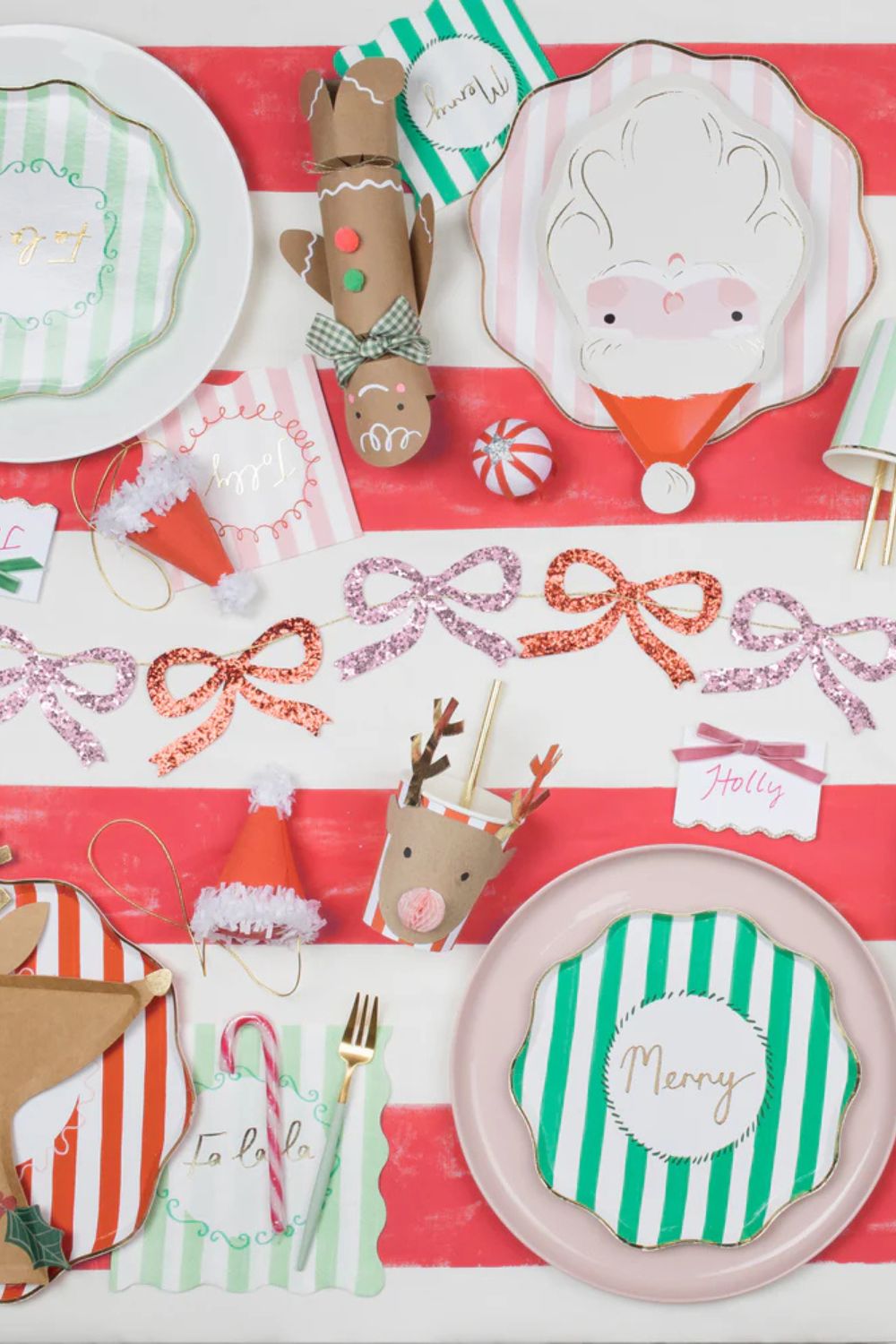 FESTIVE SMALL STRIPE NAPKINS