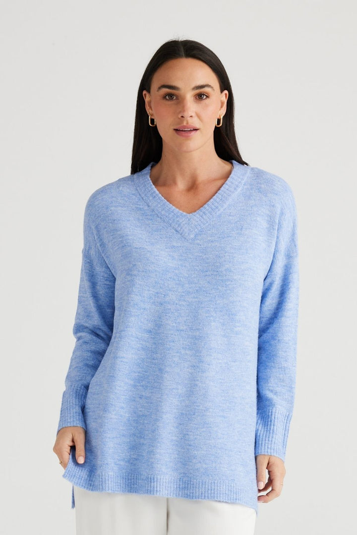 Bianca Long Knit Pale Blue