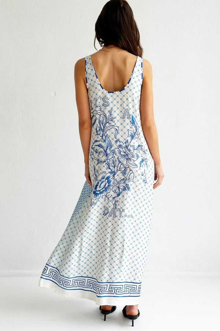 Allison Sleeveless Dress - Amalfi Coast