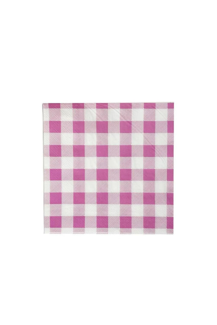 Pink Gingham Lunch Napkin