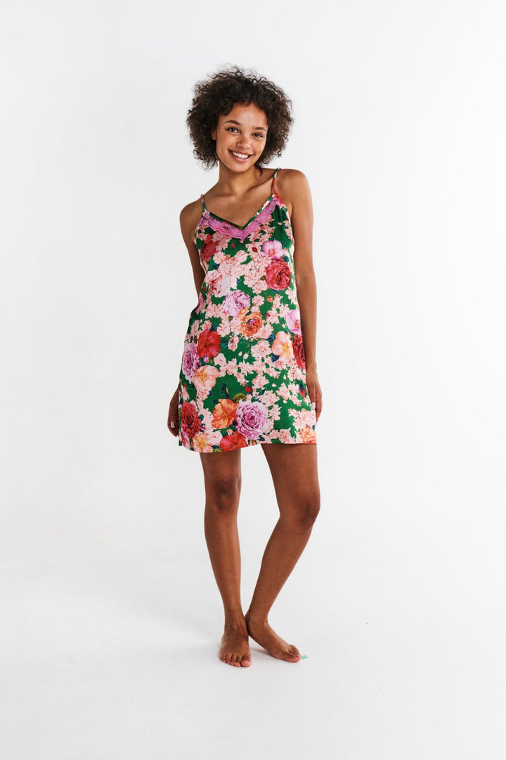 Rose Garden Satin Cami Nightie