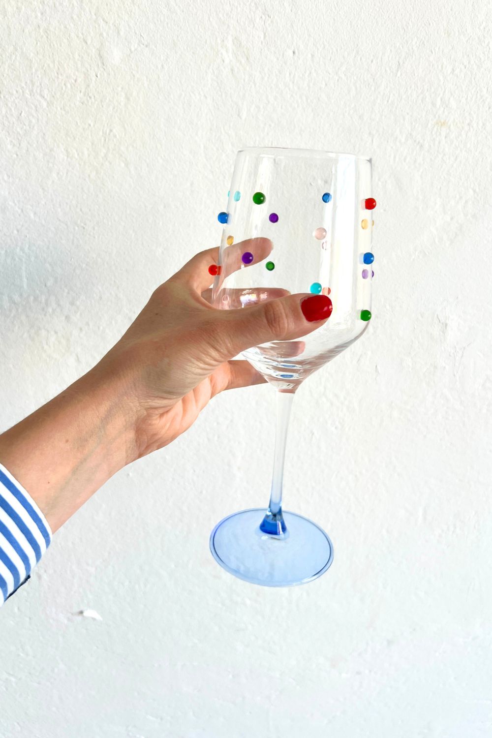 Polka S/2 Wine Glasses