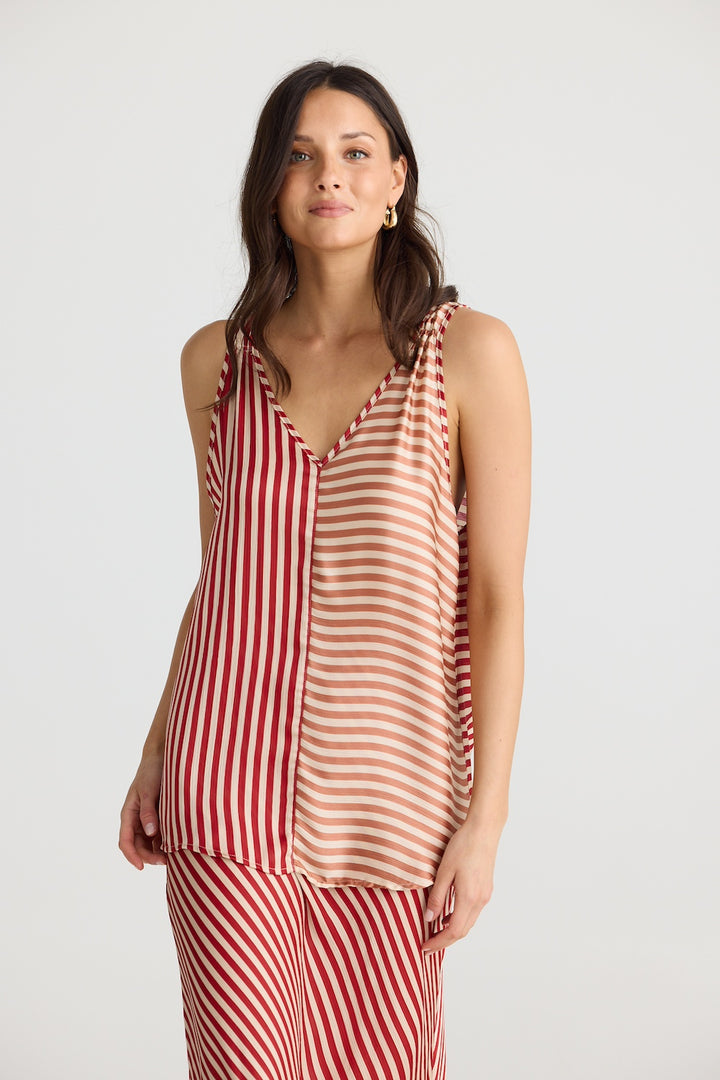 Aria Top - Allsorts Stripe