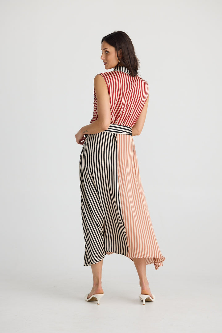 LUCY SLEEVELESS DRESS - Allsorts Stripe