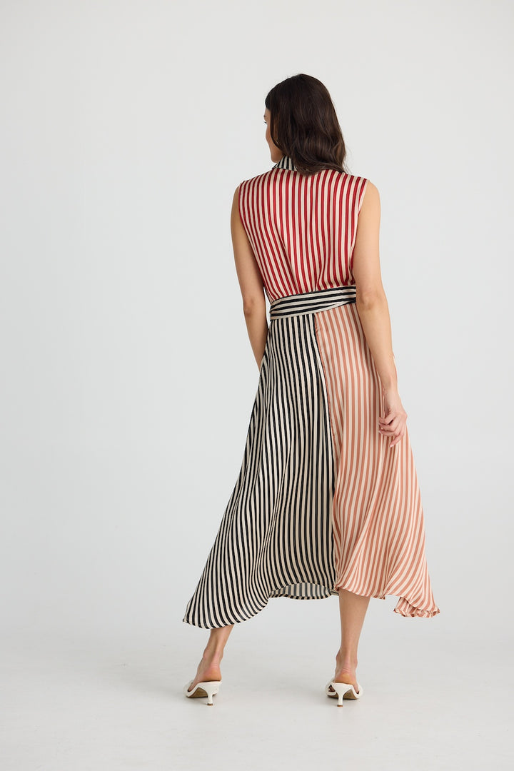 LUCY SLEEVELESS DRESS - Allsorts Stripe