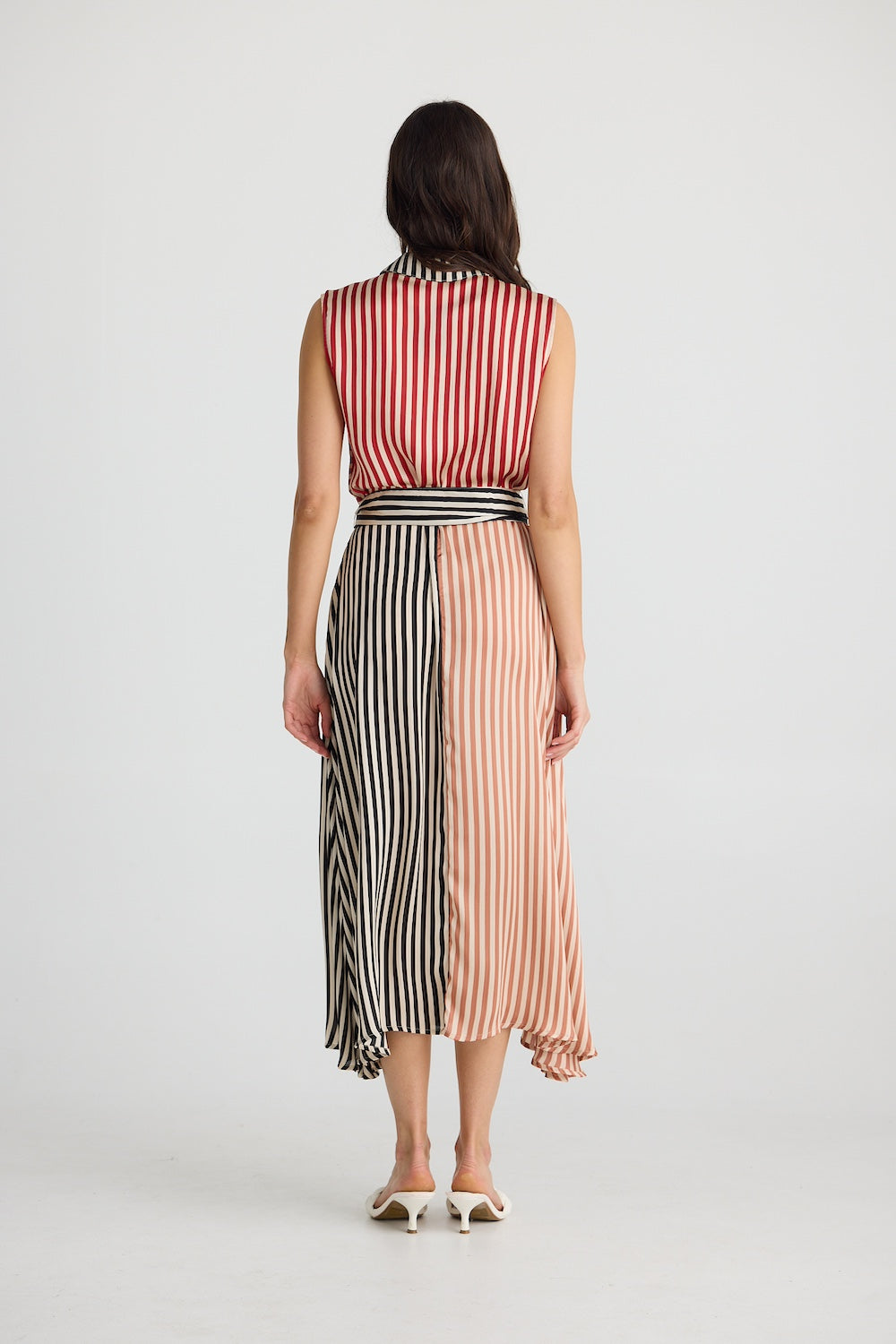 LUCY SLEEVELESS DRESS - Allsorts Stripe