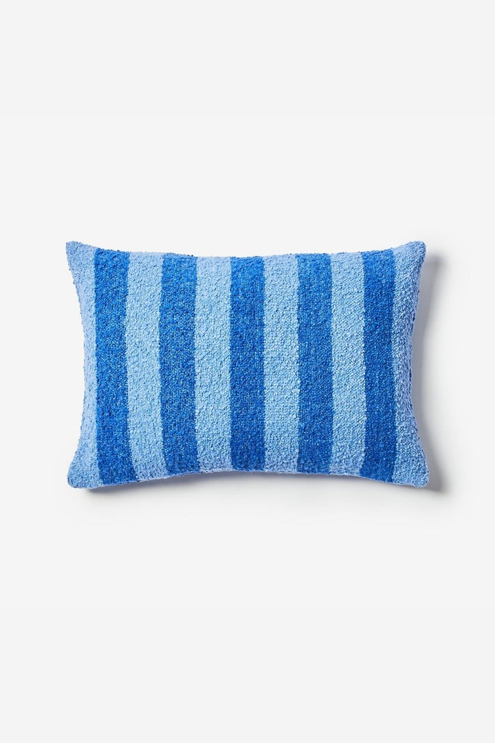 Boucle Stripe Blue Cushion