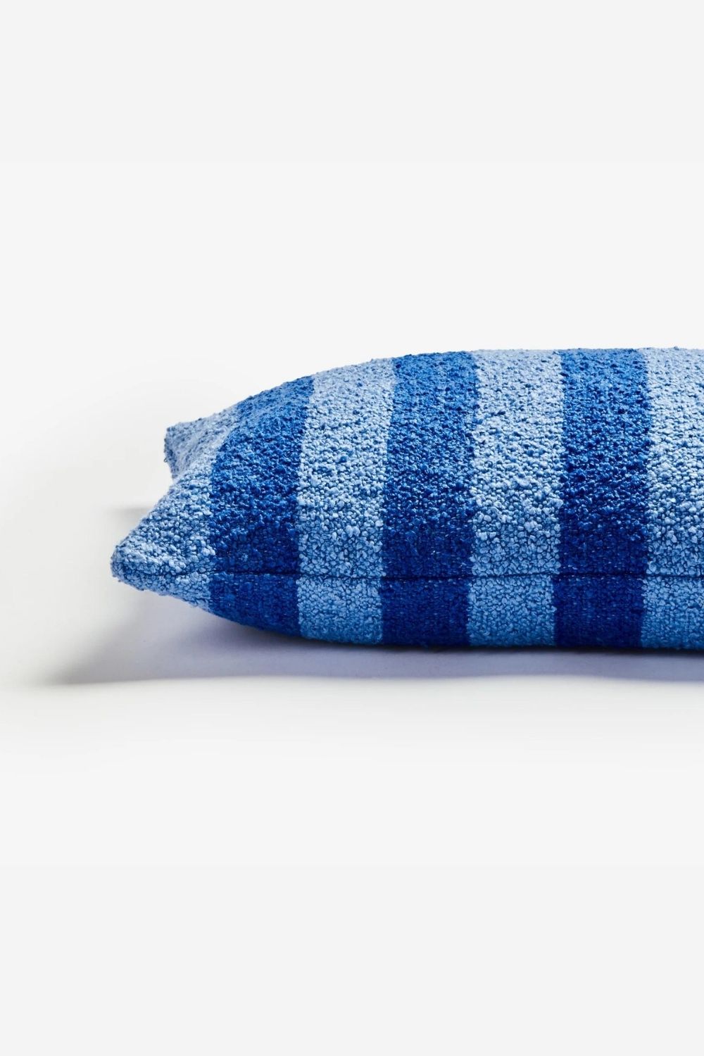 Boucle Stripe Blue Cushion