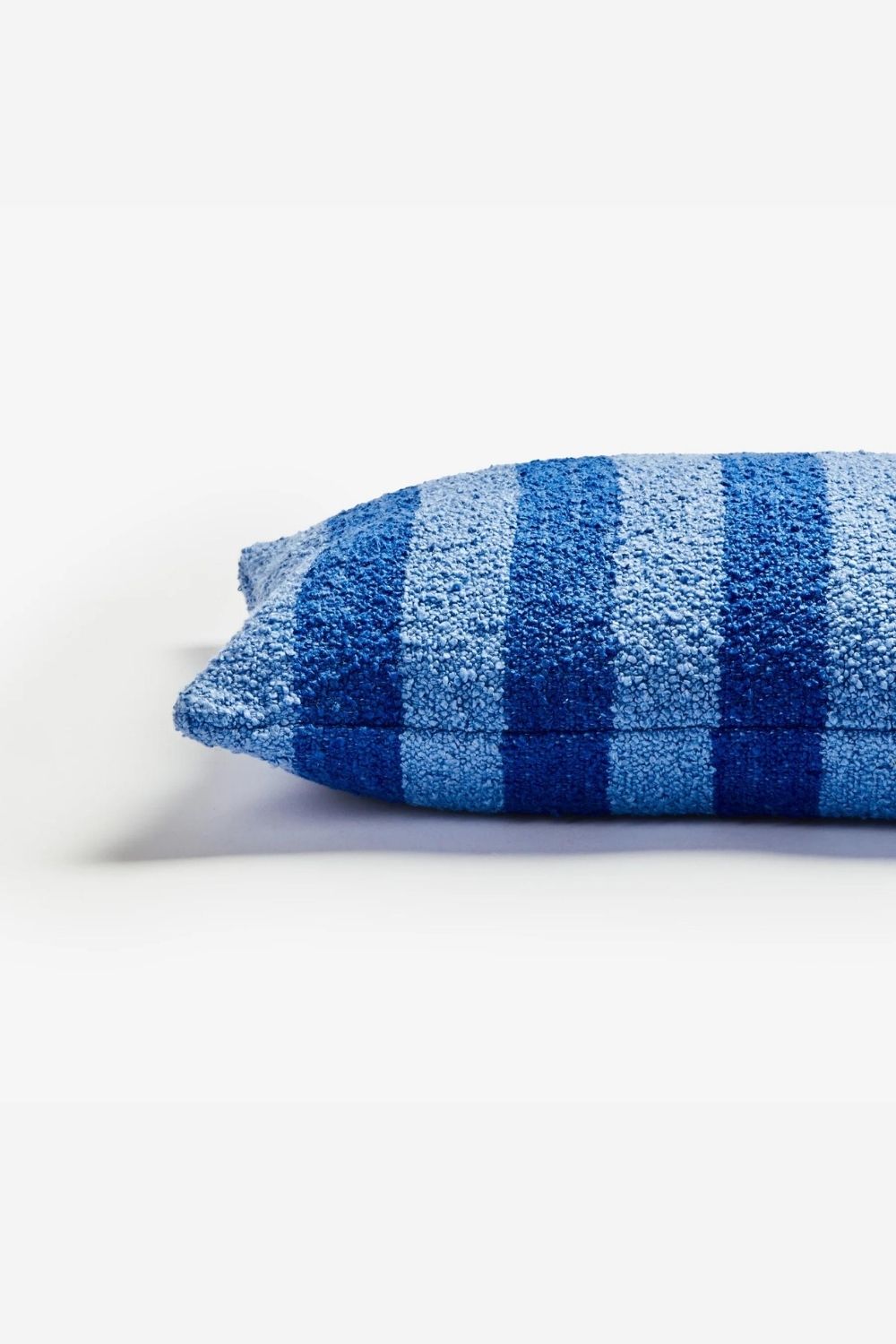 Boucle Stripe Blue Cushion