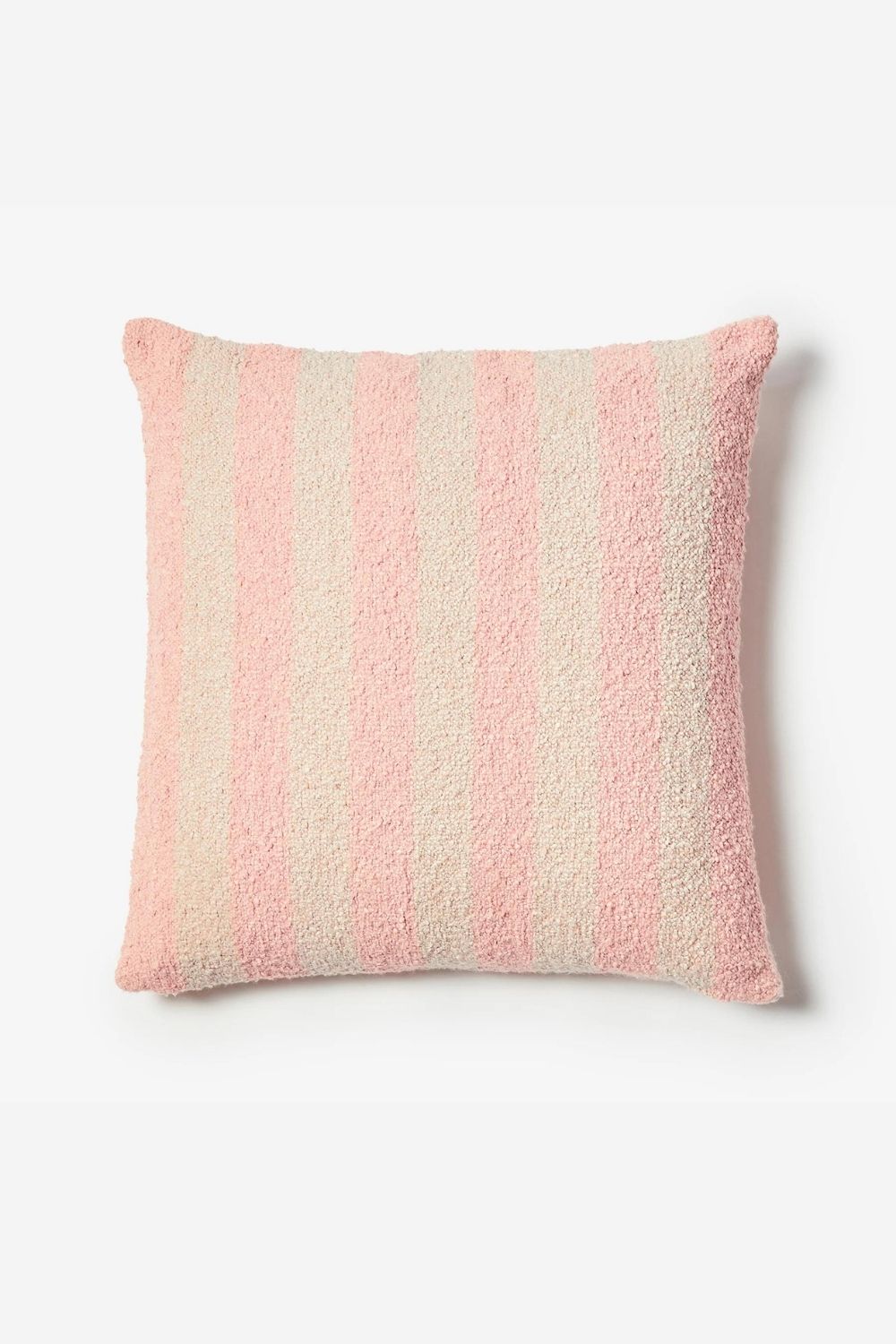 Boucle Stripe Soft Pink Cushion