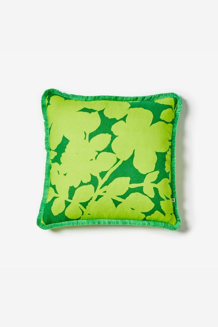 Carmine Lime Cushion