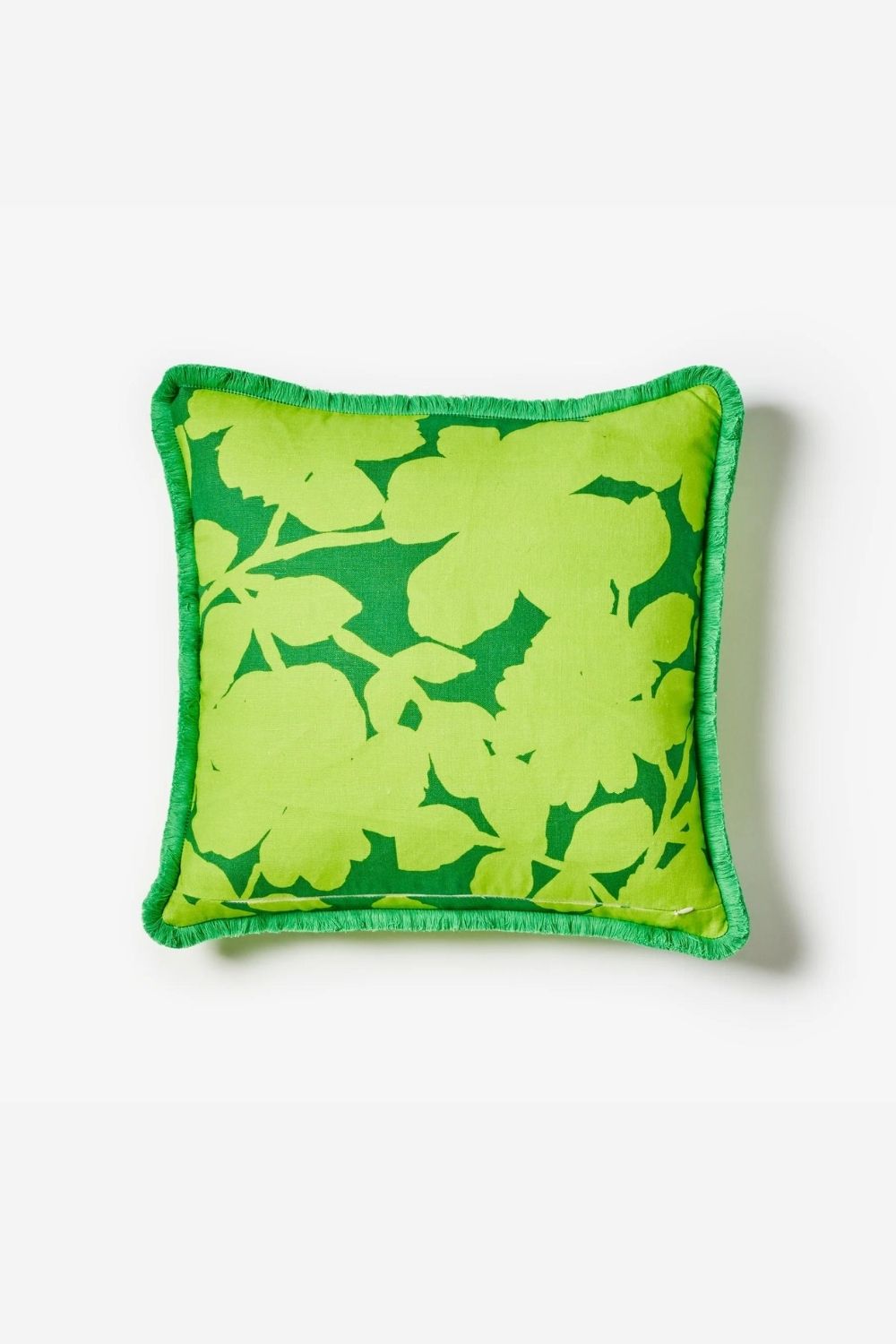 Carmine Lime Cushion