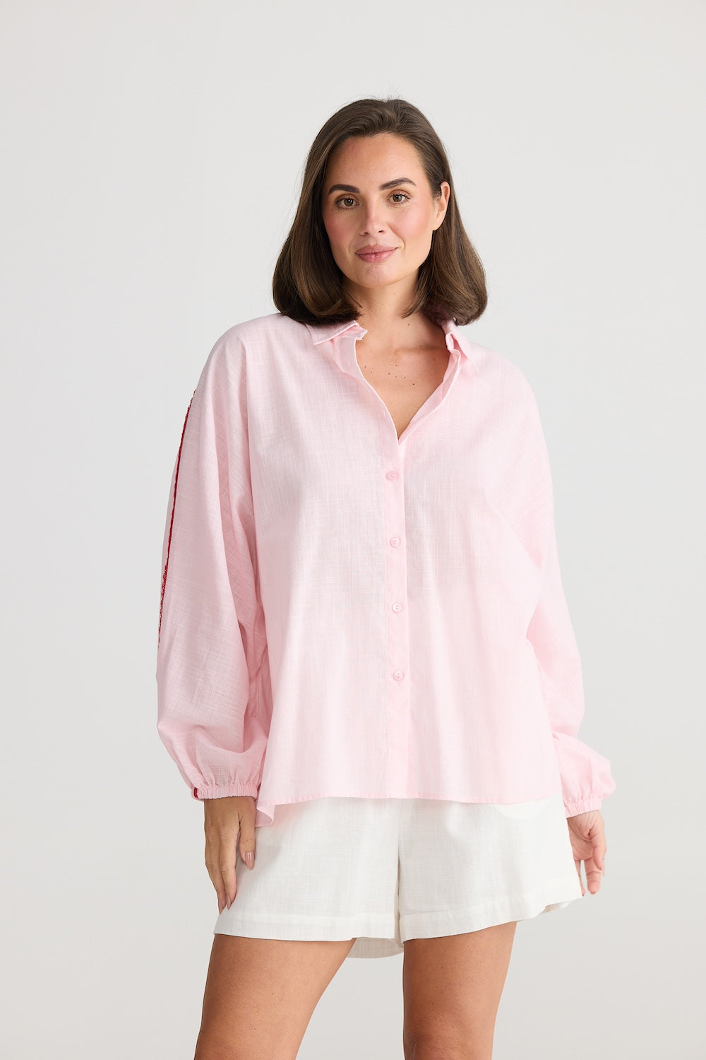 Oversized Cliffside Shirt - Pink