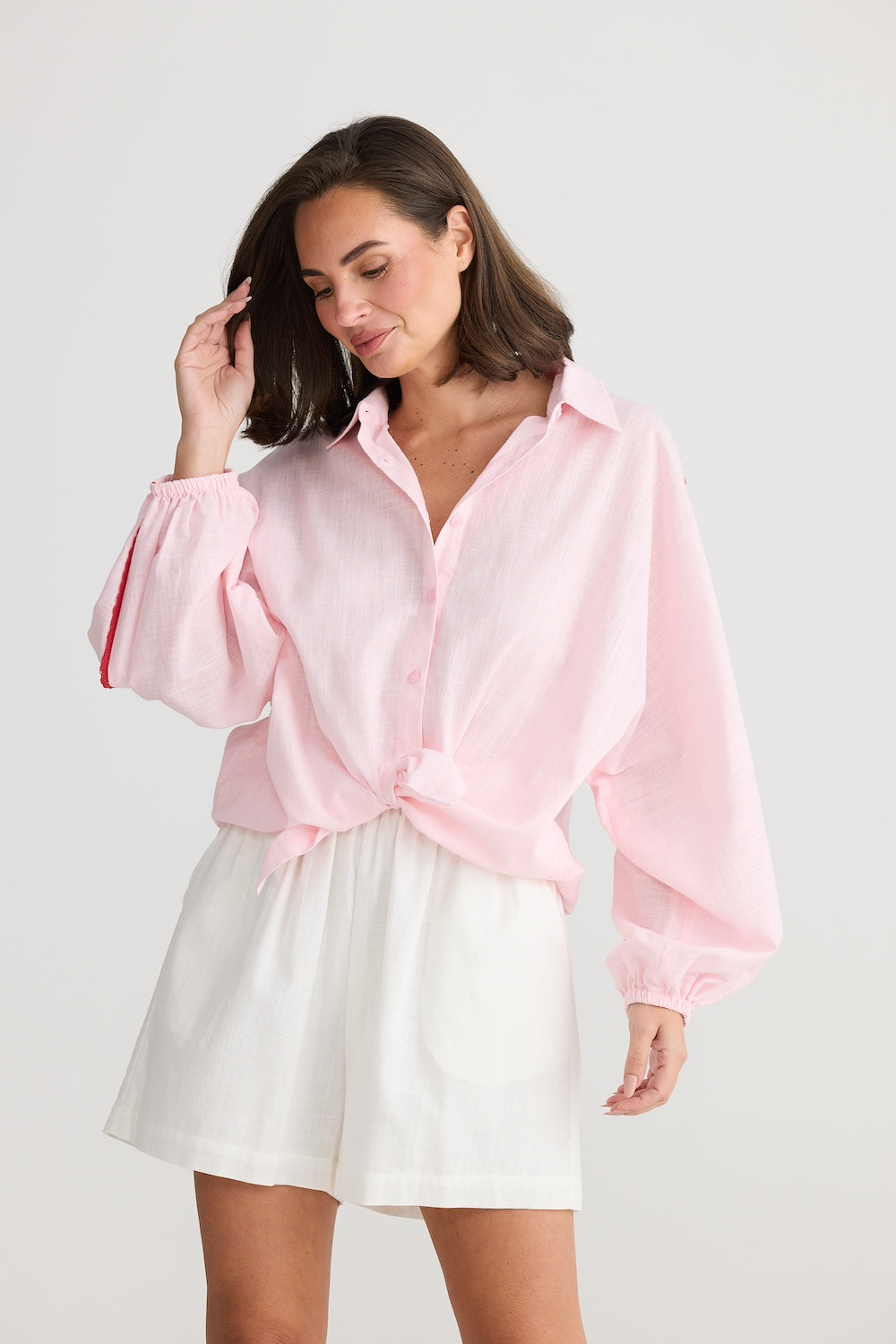 Oversized Cliffside Shirt - Pink