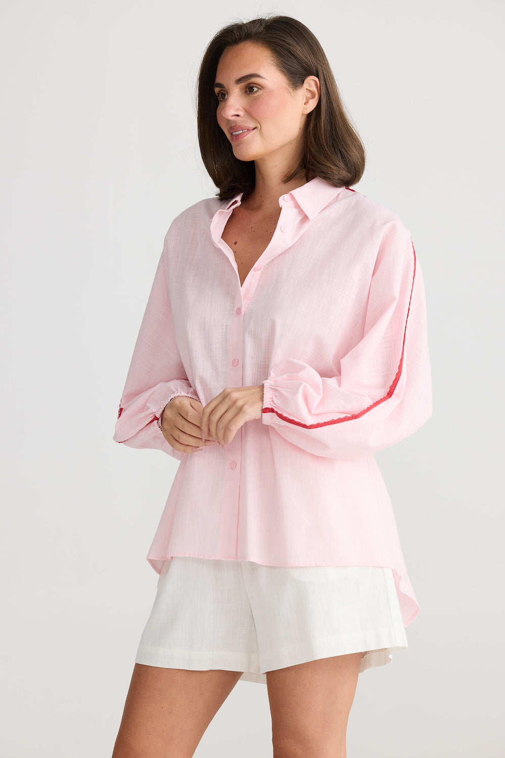 Oversized Cliffside Shirt - Pink