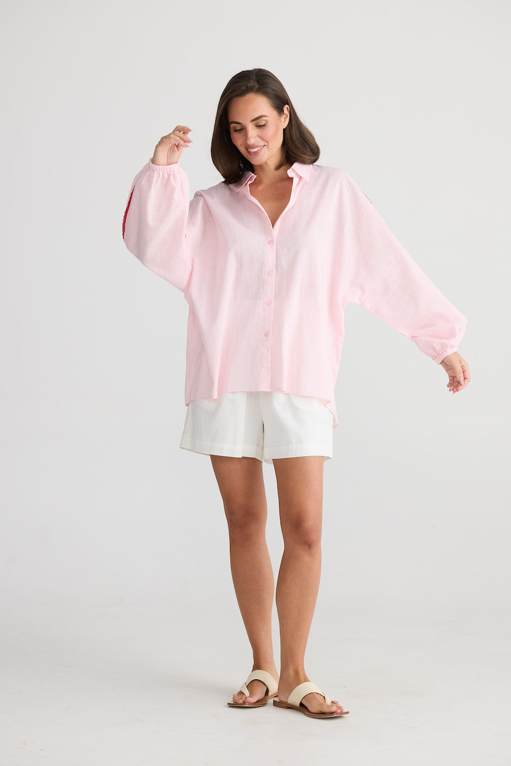 Oversized Cliffside Shirt - Pink