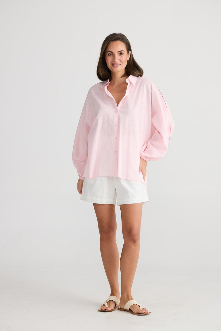 Oversized Cliffside Shirt - Pink