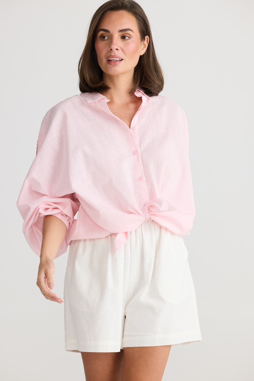 Oversized Cliffside Shirt - Pink