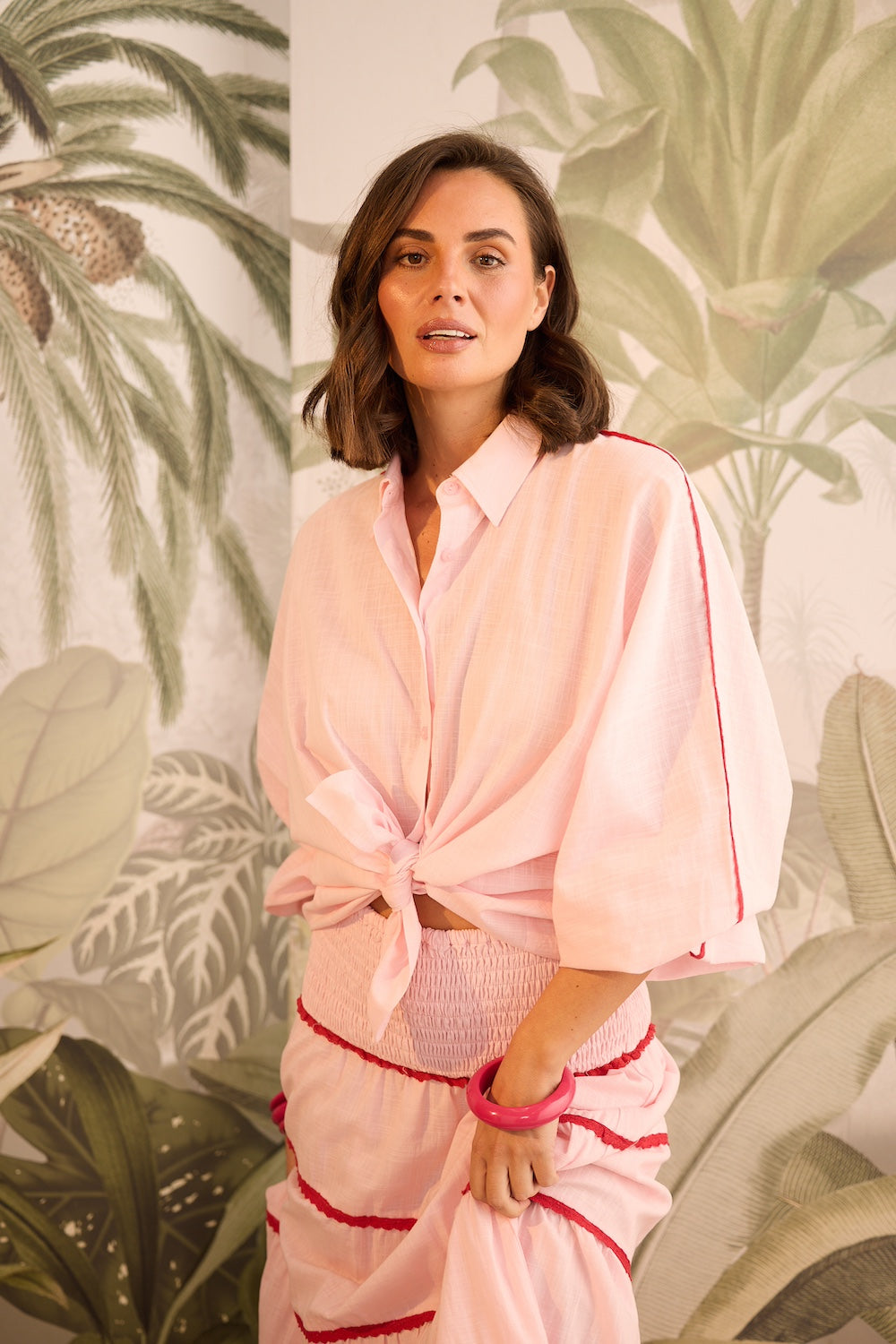 Oversized Cliffside Shirt - Pink