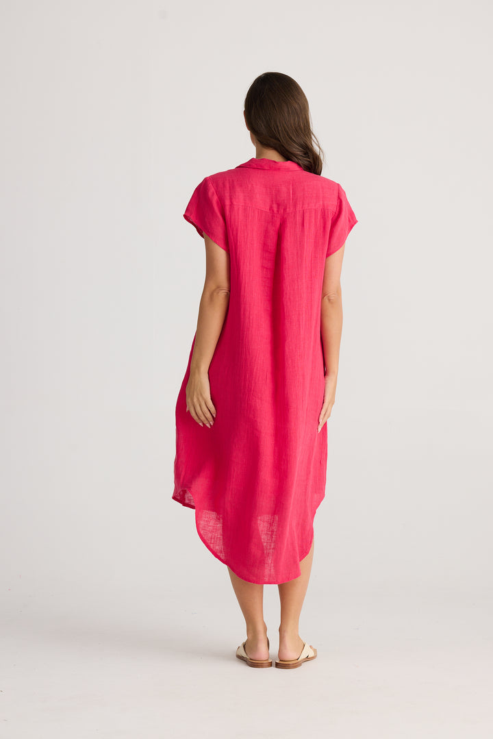 Ahoy Tunic - Raspberry Gauze