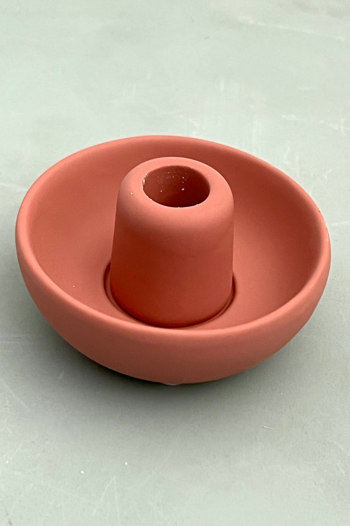 SILICON CANDLE HOLDERS CORAL