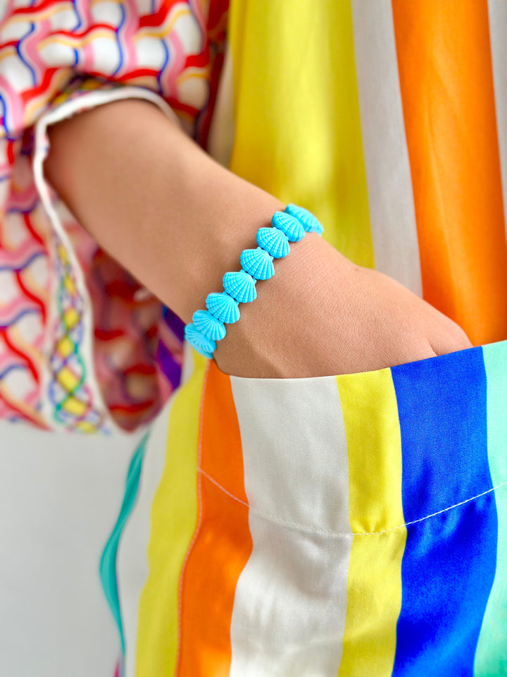 Shell bracelet - Bright Blue