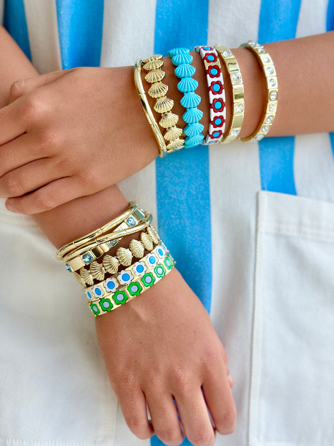 Shell bracelet - Bright Blue