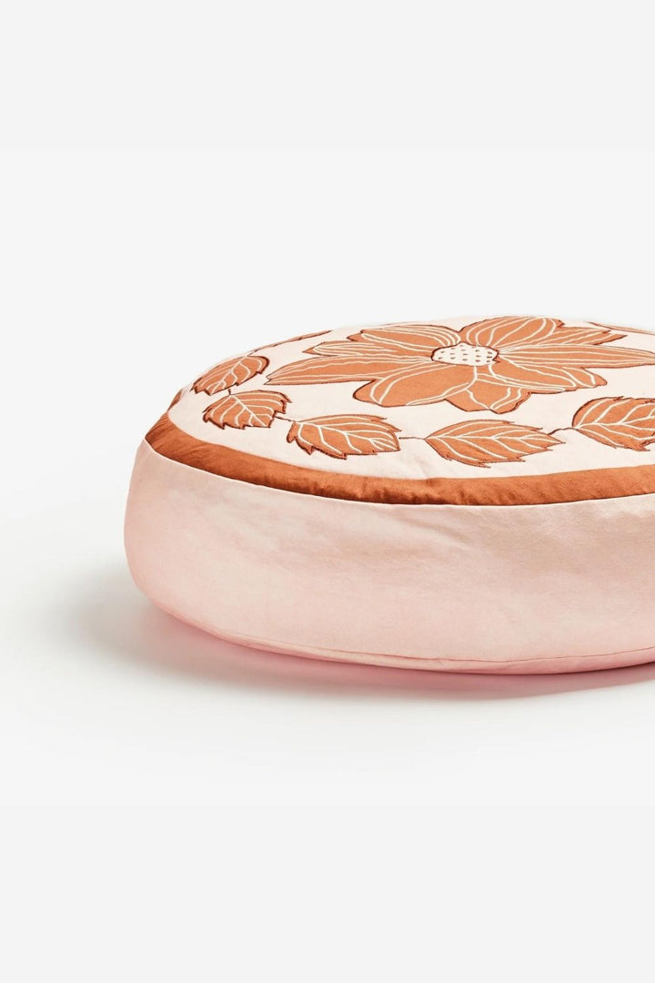 Margot Pink Round Pouffe