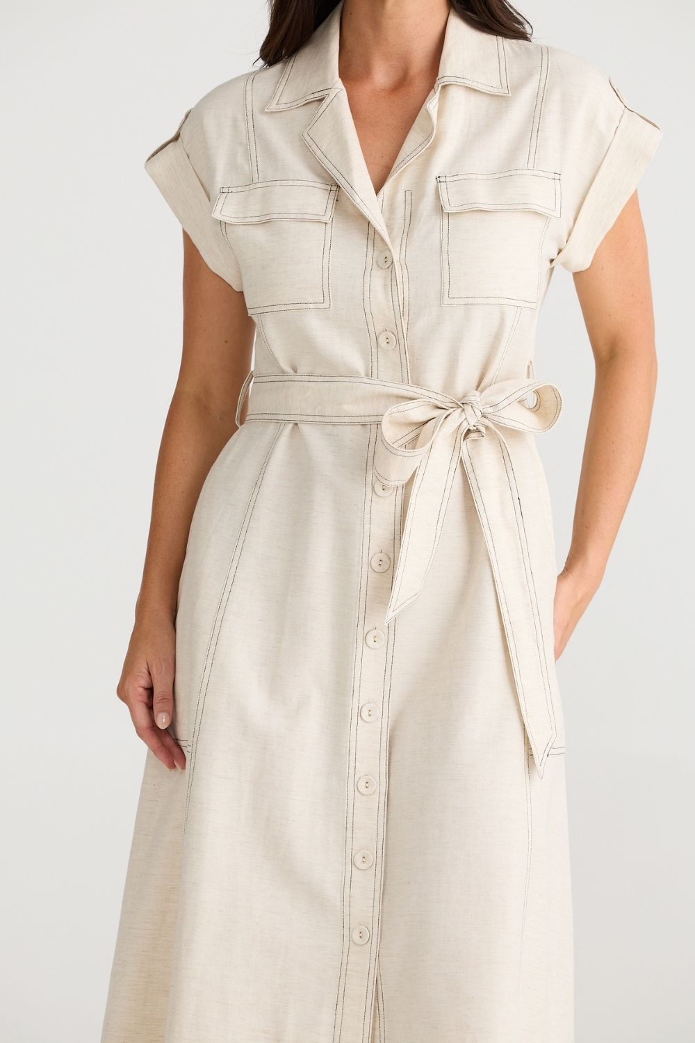 Portia Dress - Natural