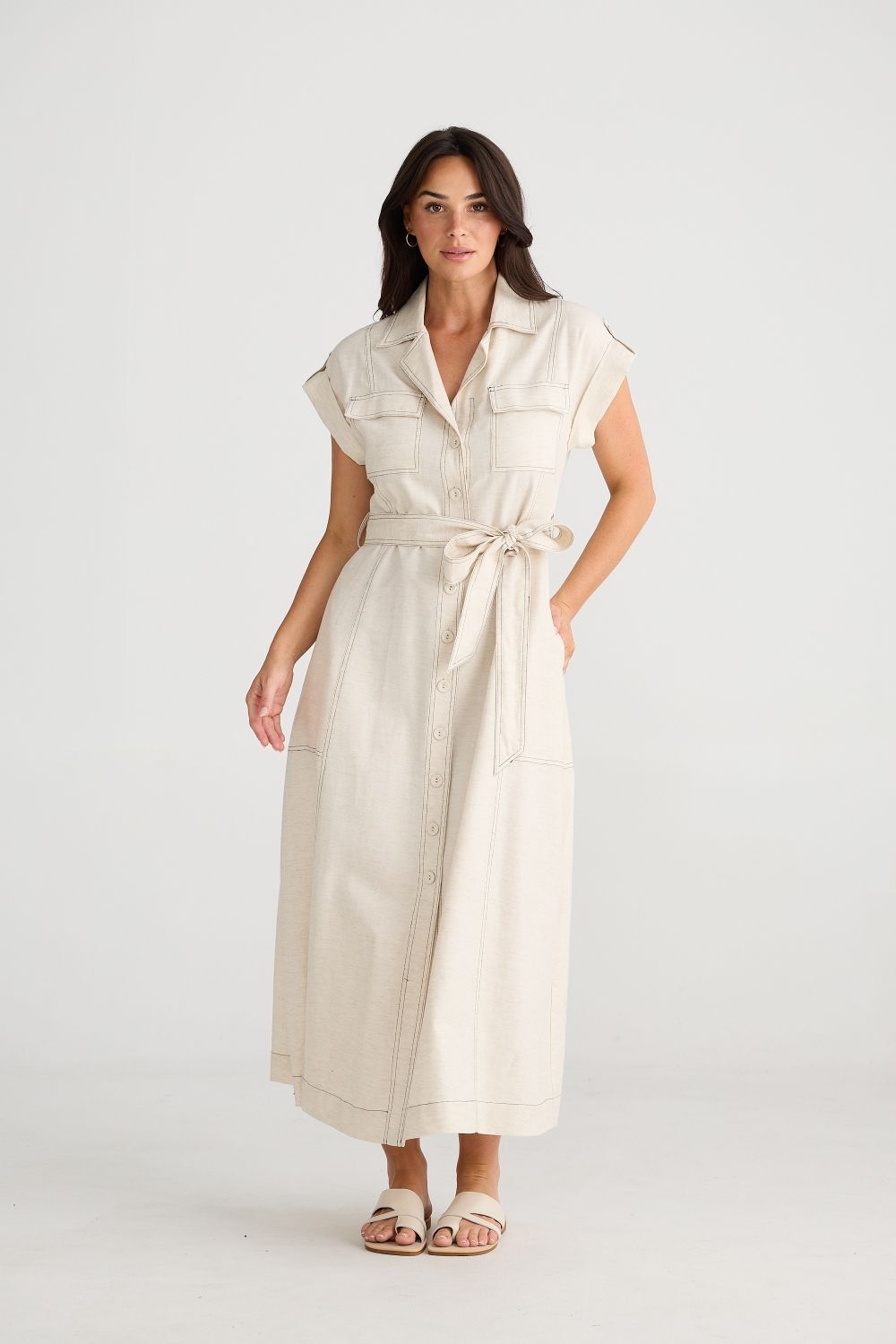 Portia Dress - Natural