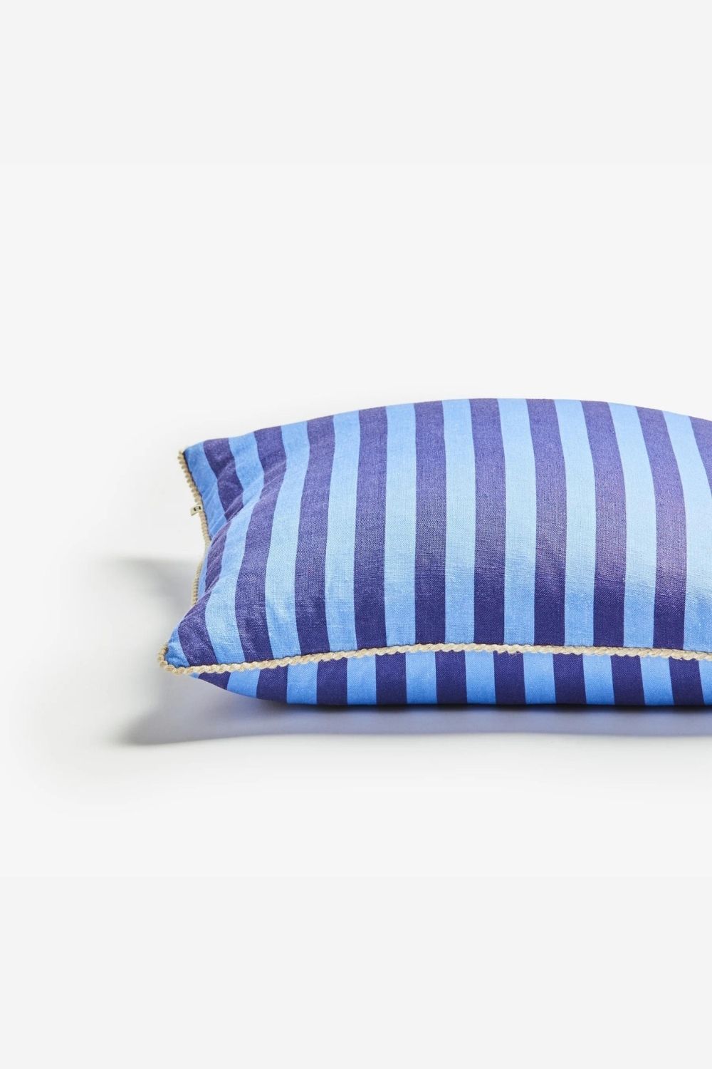 Thin Stripe Blue Cushion