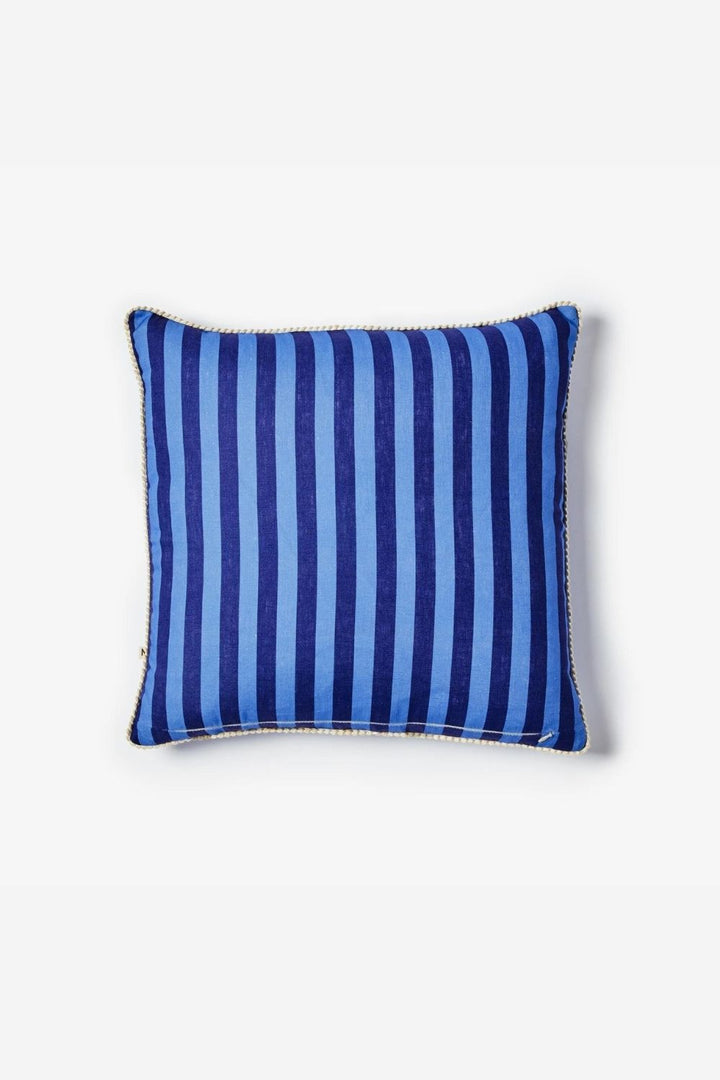 Thin Stripe Blue Cushion