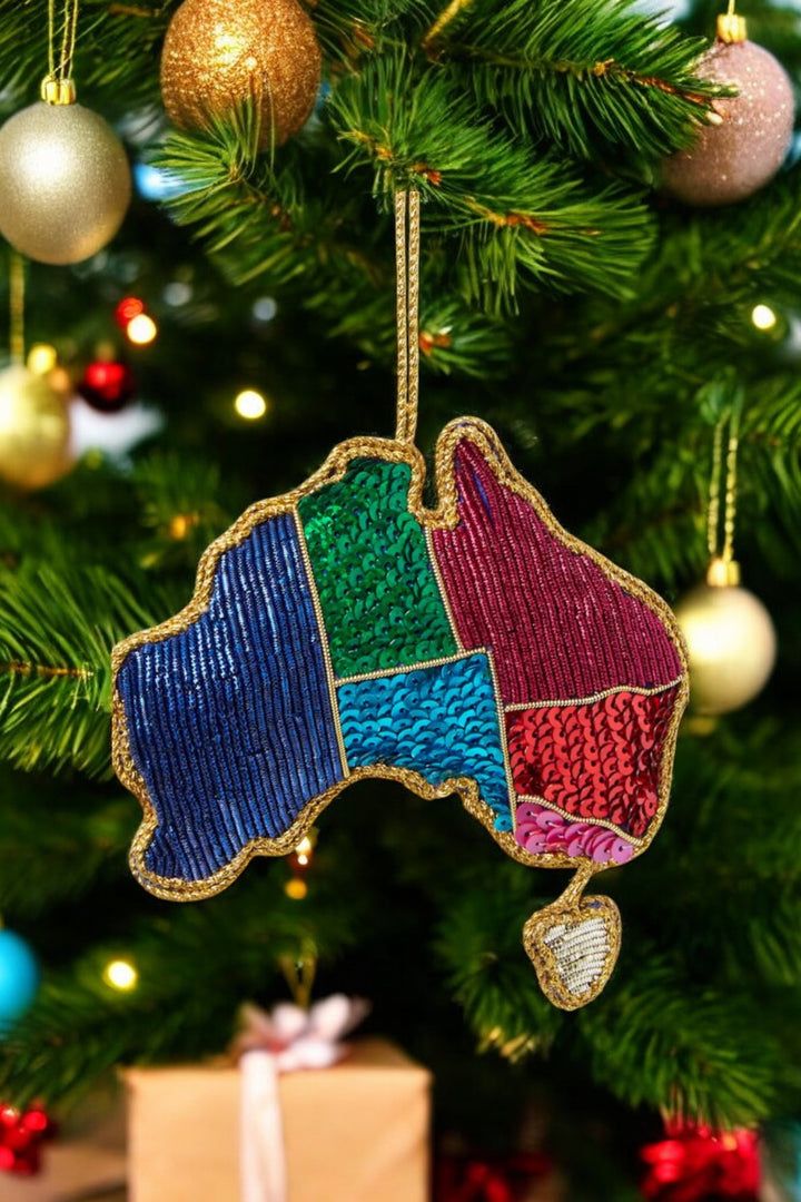 Australia Sequin Tree Decoration