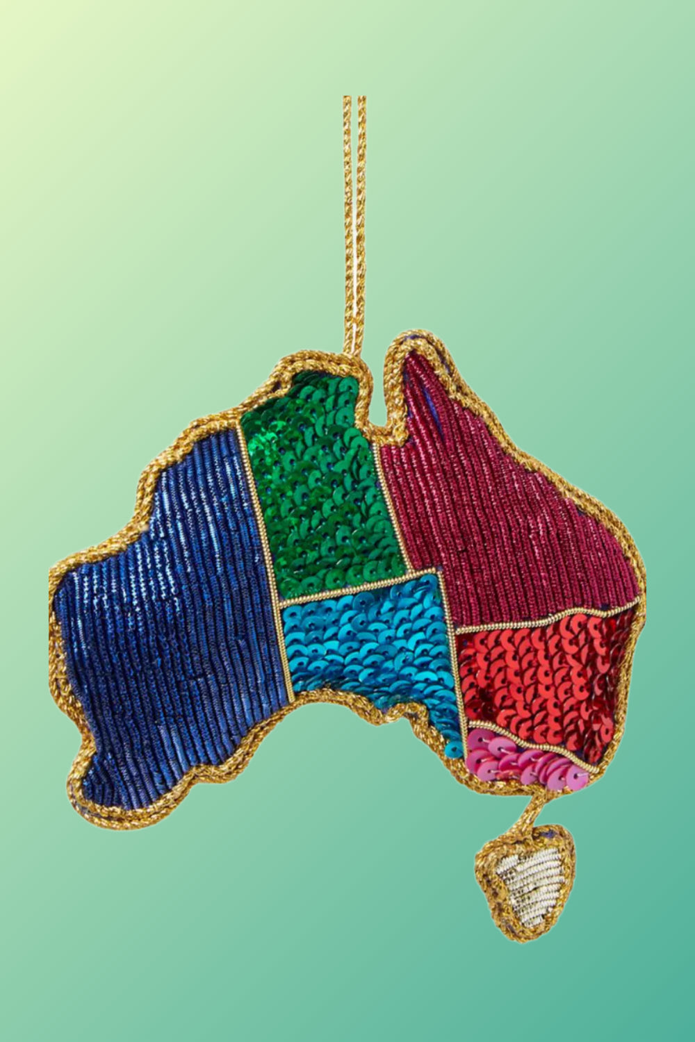 Australia Sequin Tree Decoration