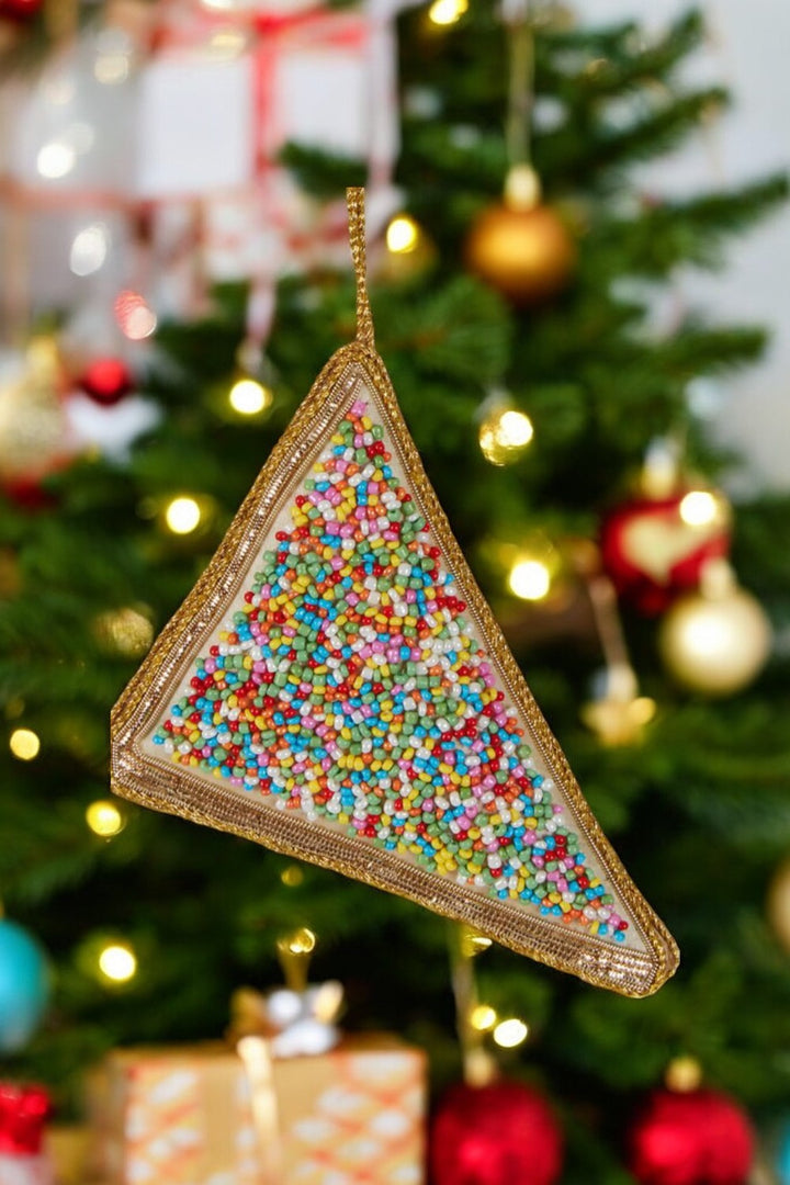 Fairy Bread Slice Sequin TreeDecoration