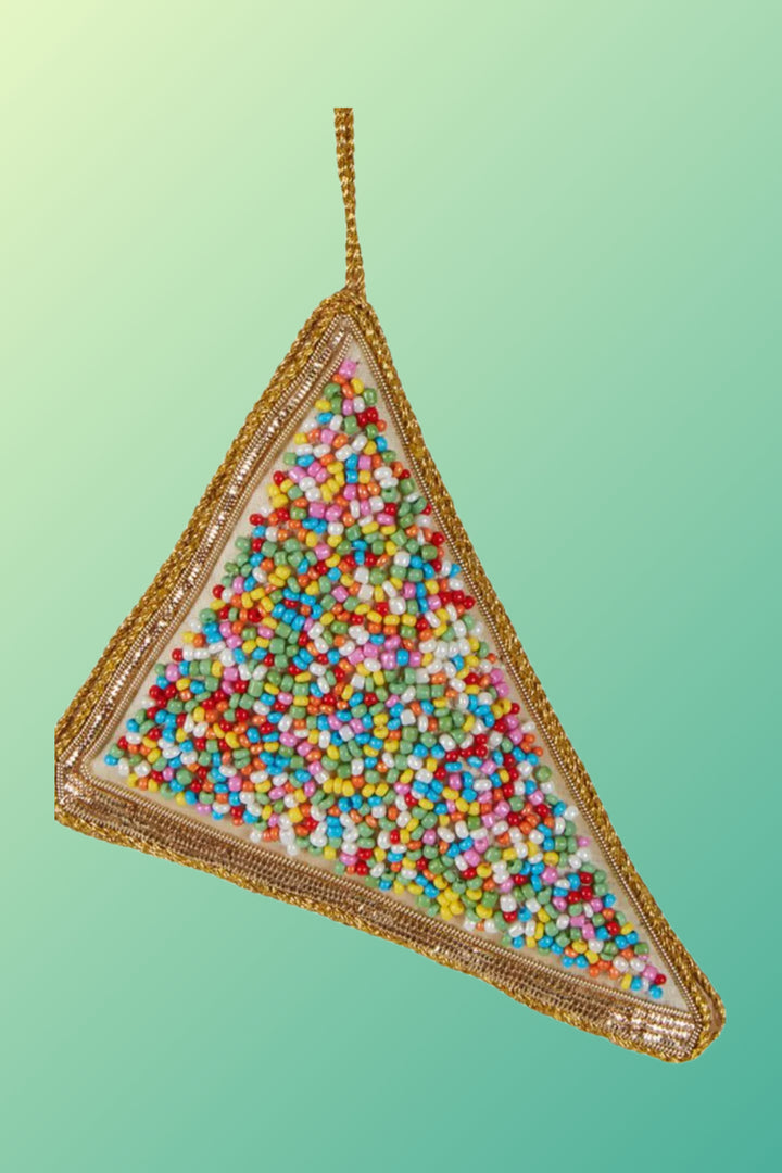 Fairy Bread Slice Sequin TreeDecoration