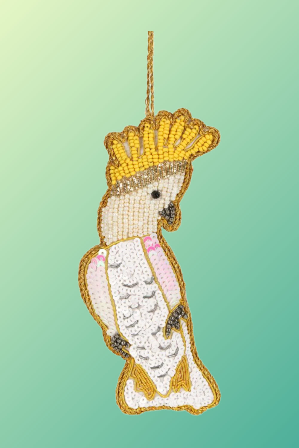 Cockatoo Sequin Tree Decoration