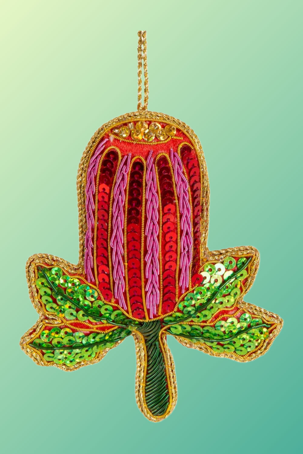 Banksia Beauty Sequin Tree Decoration