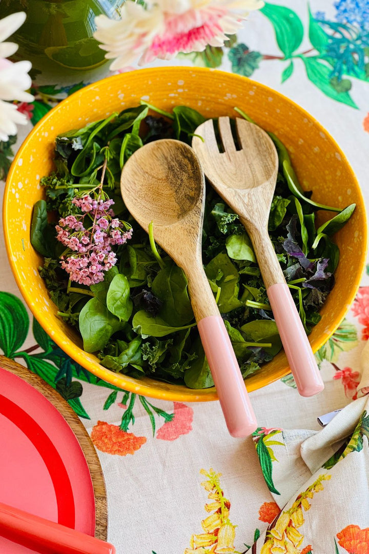 Bondy Salad Servers - Light Pink